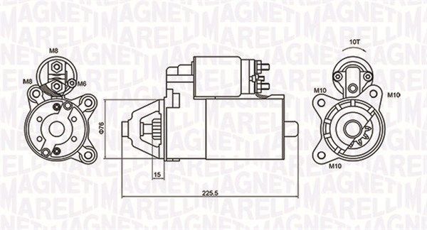 MAGNETI MARELLI Стартер 063721336010